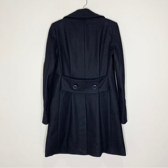 NEW Coach 1941 Military Patch Naval Coat (Sz 2) Wool-Blend Double Breasted Black - Picture 11 of 16